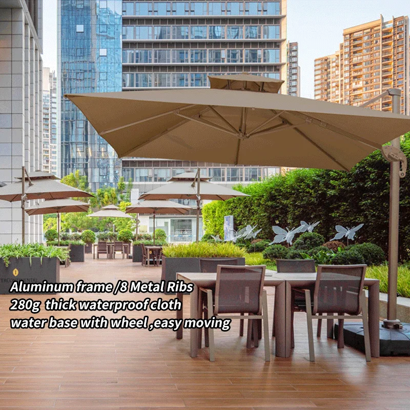 Wholesale Factory UV Protection Foldable Parasol Custom Logo Printed 3m Outdoor Beach Garden Courtyard Patio Umbrellas