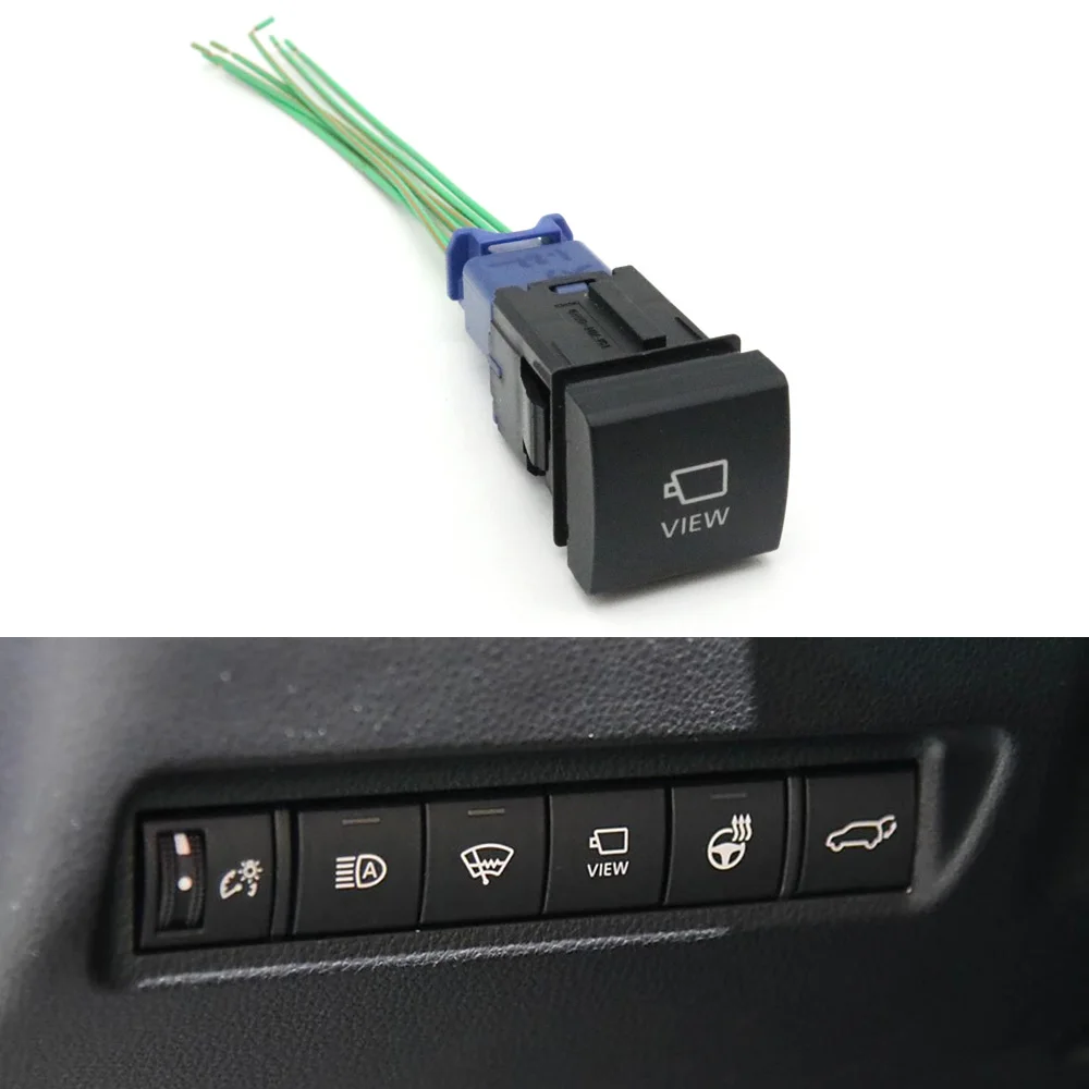 Car Camera Switch with Cable Wire View Button For Toyota Camry XV70 2018 Avalon Rav4 2019 2020