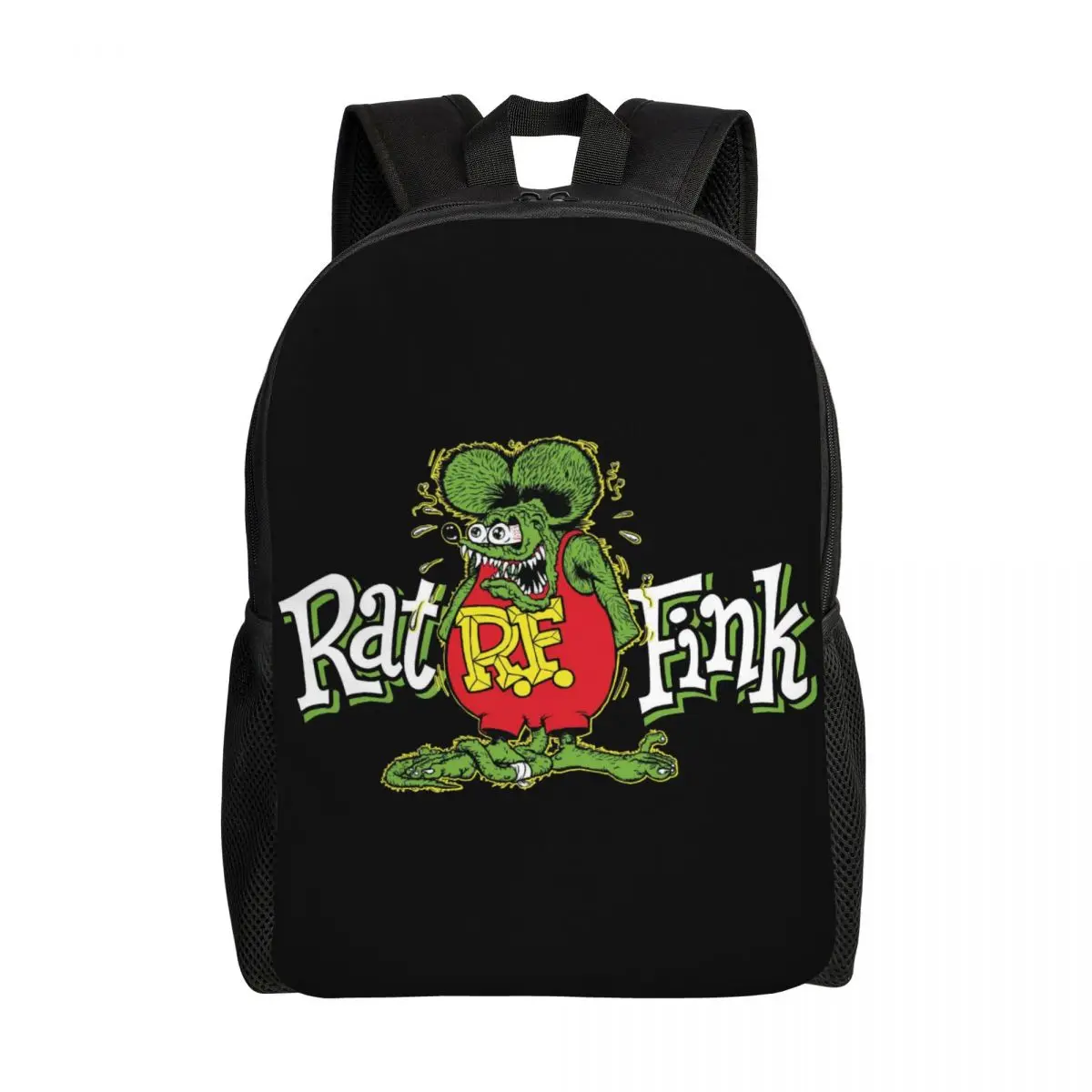 

Customized Anime Cartoon Rat Fink Laptop Backpack Men Women Basic Bookbag for School College Student Bag