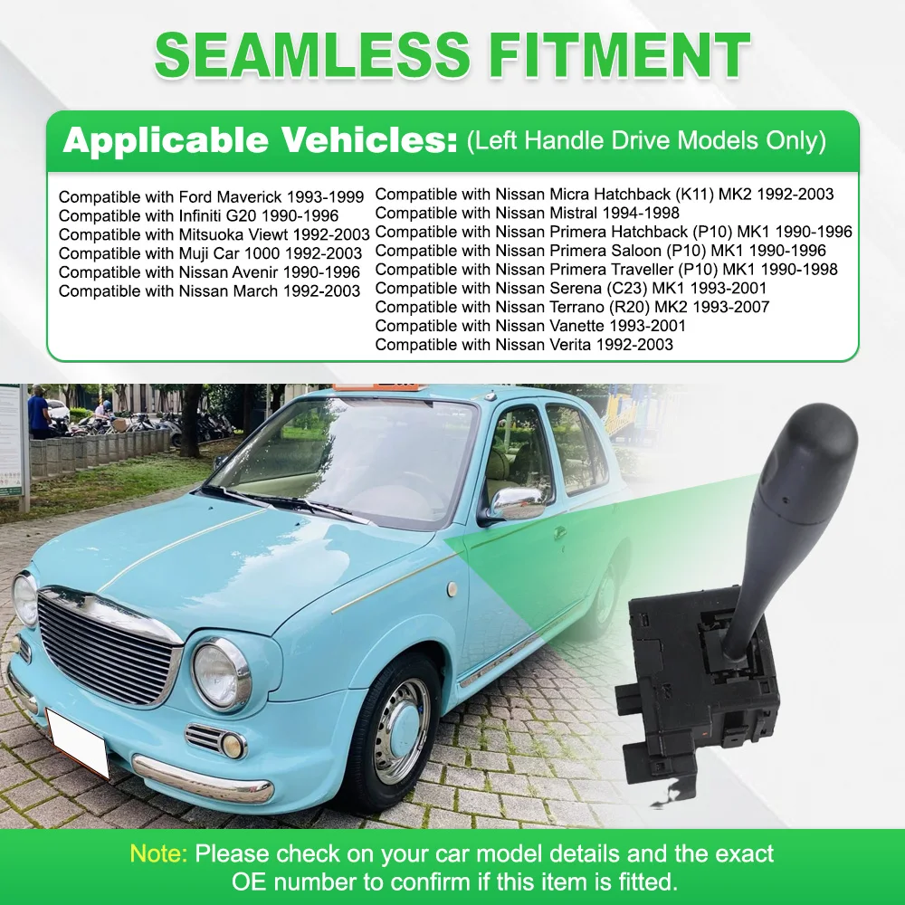 

13 Pins Car Headlight Turn Signal Combination Switch 255404F100 25540-4F100 For Ford Maverick Infiniti Mitsuoka Nissan Avenir