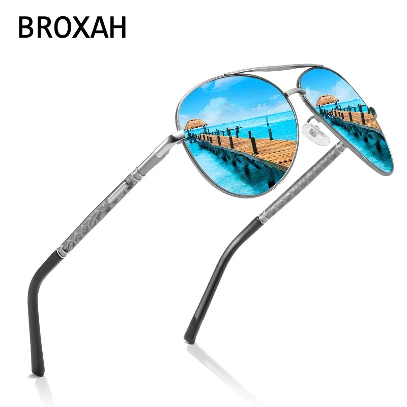 

Retro Aviation Sunglasses for Men 2024 Polarized Sun Glasses Metal Eyewear for Driving Fishing UV400 Oculos De Sol Masculino