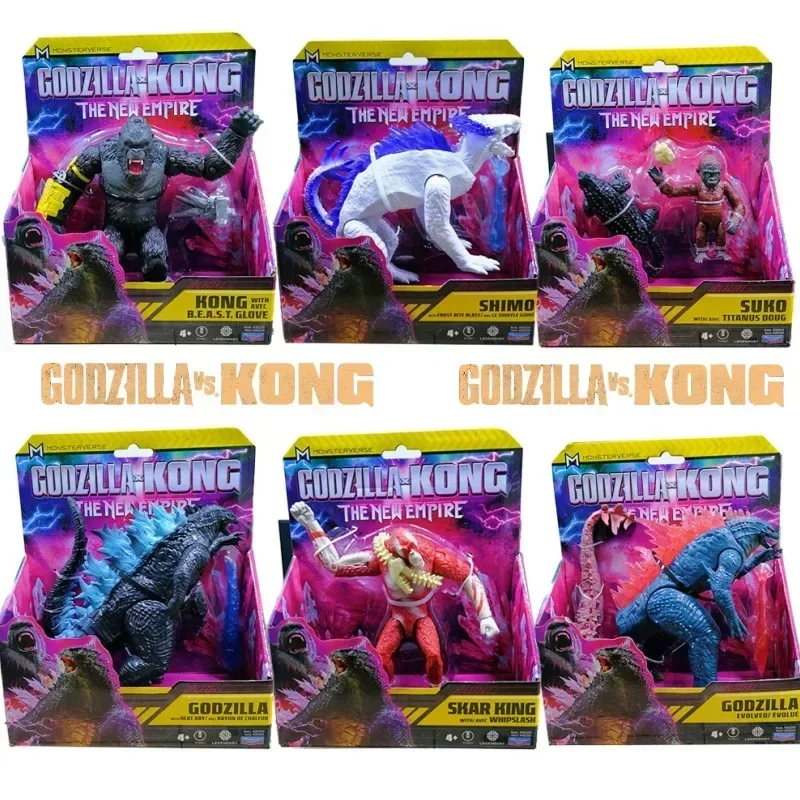 

Godzilla Vs Kong Gojira 2 Rise of an Empire Shimo Skar King Action Figure Collectible Children Toys Decoration Birthday Gift