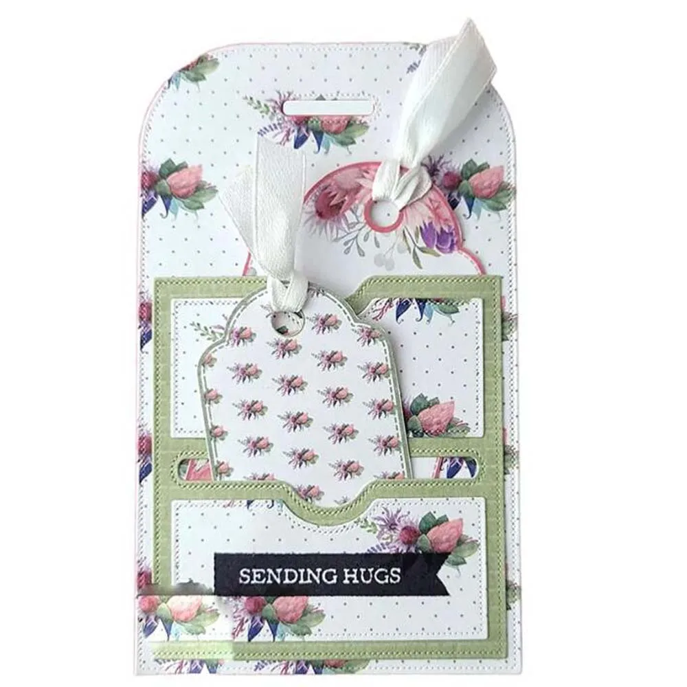 Label Page Slot Pocket Tag Set Metal Cutting Dies DIY Photo Album Scrapbooking Stamping Stencils for Decoration