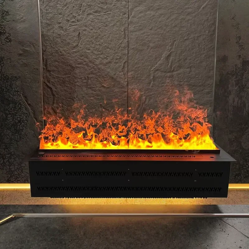 Factory Customize Indoor Insert Led Fire Place Wall Mounted Decor Electric Fireplace Automatic 3D Smart Water vapor Fireplace