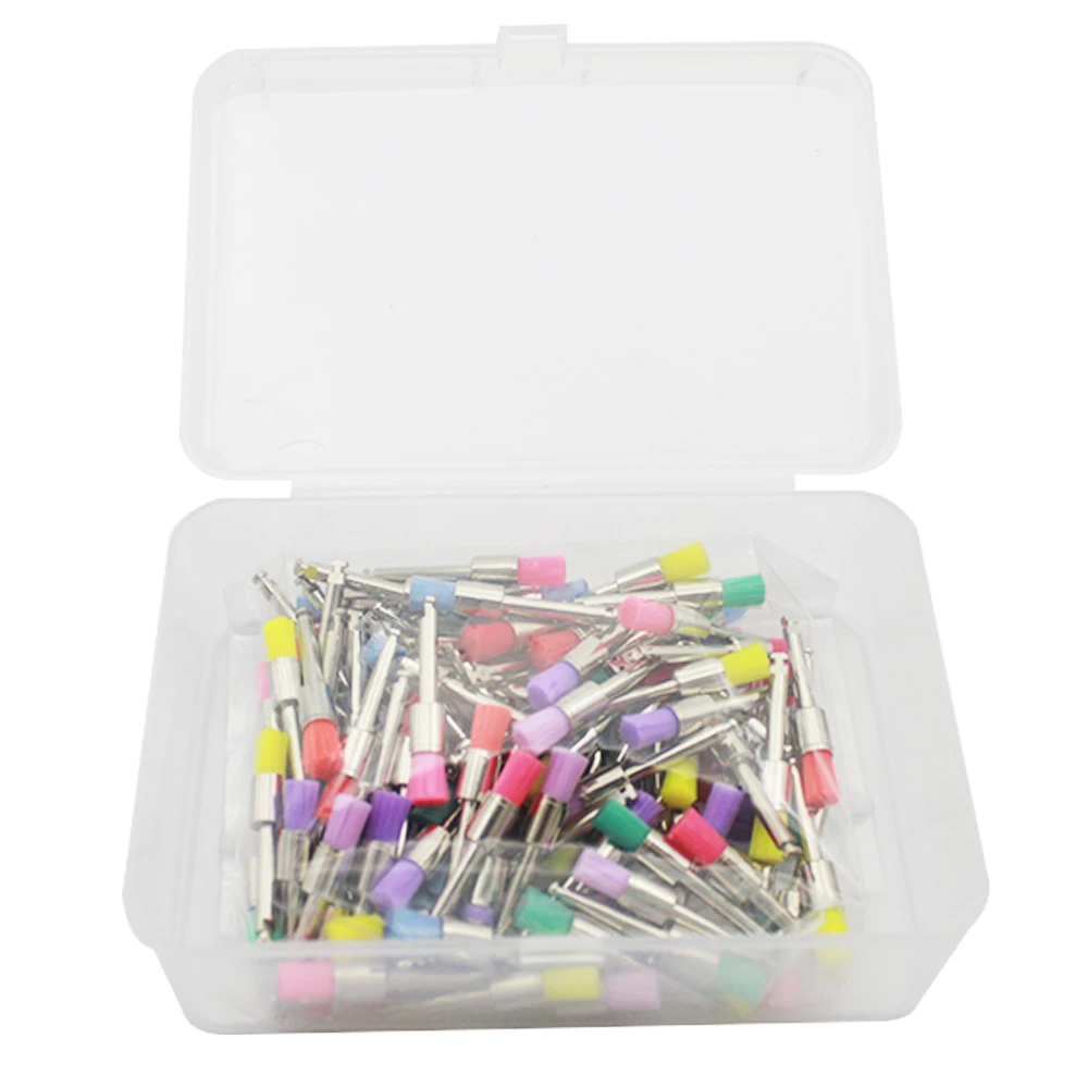 100 stks AG Dental Lab Nylon Klink Kleine Platte Polijsten Polijstmachine Profylaxe Borstels Wegwerp Tandheelkundige Zorg Opzetborstel