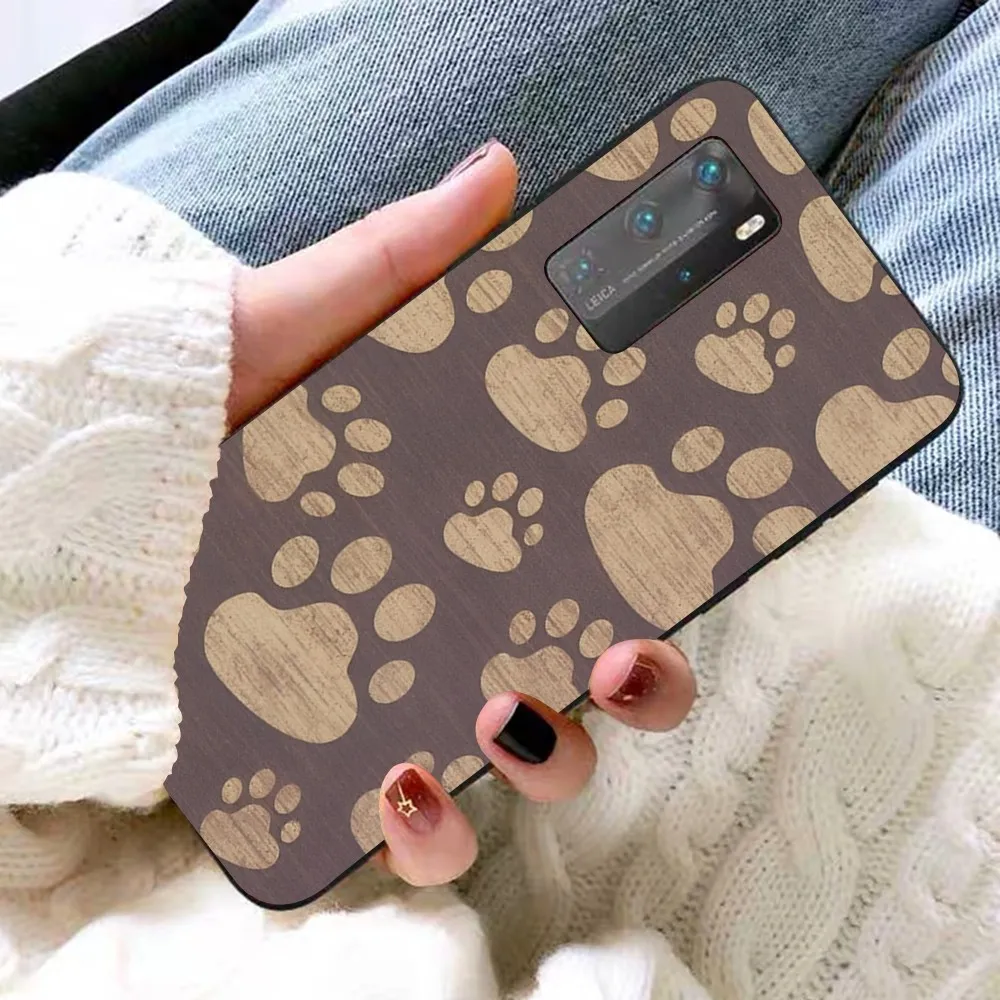 Dog Paws Phone Case For Redmi 8 9 10 pocoX3 pro for Samsung Note 10 20 for Huawei Mate 20 30 40 50 lite