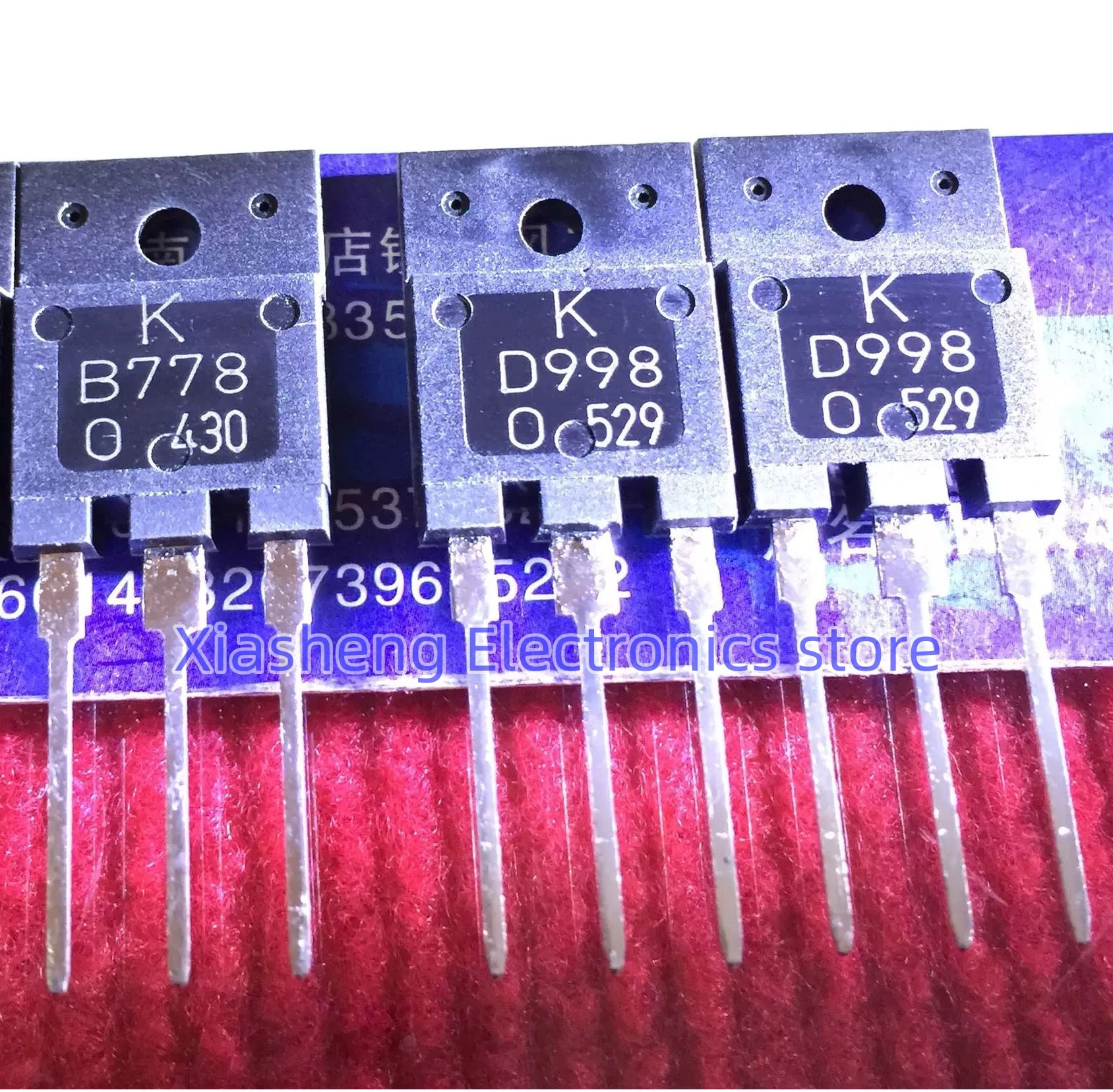New Original 10Pairs KTD998 D998 + KTB778 B778 TO-3PF Audio Amplifer Transistor In Stock Integrated Circuit Good Quality