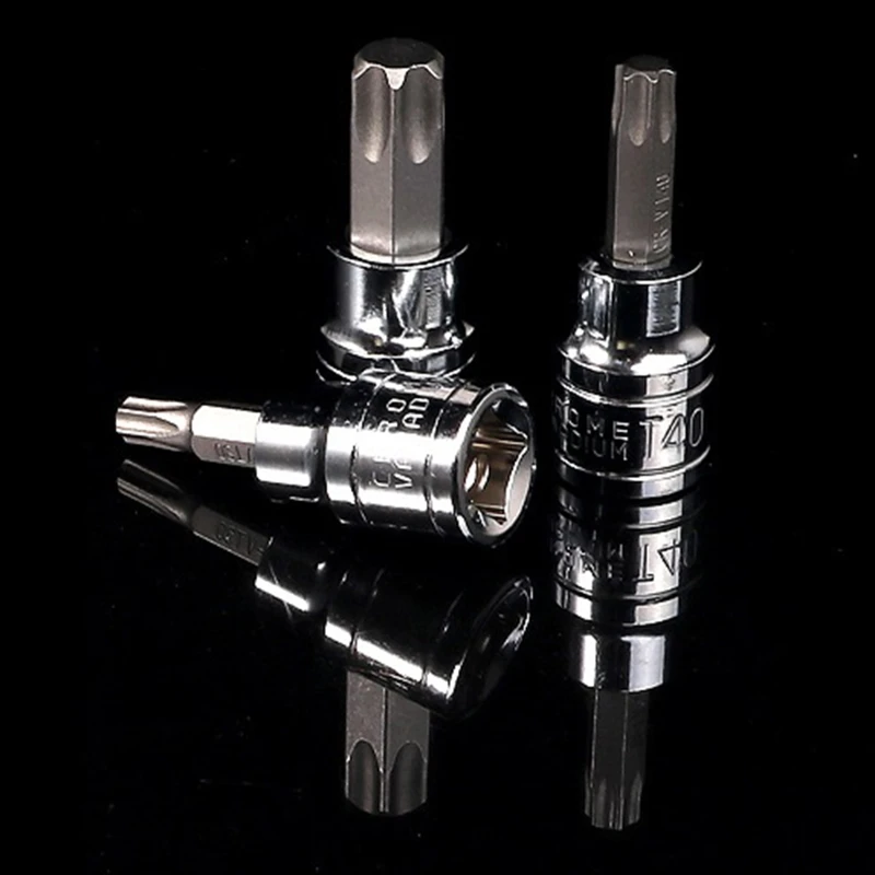 Set bussole Torx da 3/8 pollici in acciaio cromo vanadio ad tenacità