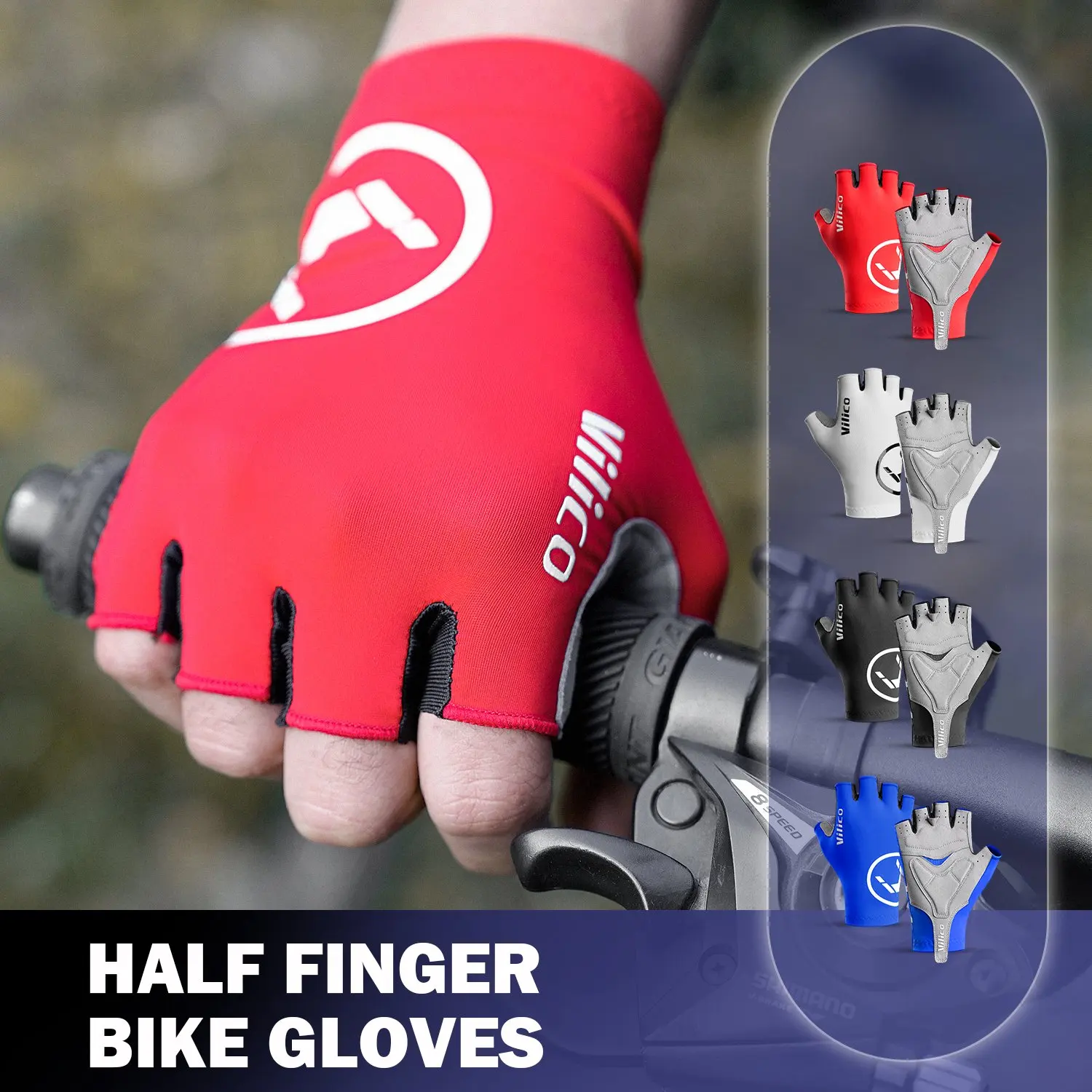 

Солнцезащитные перчатки с короткими пальцами для мужчин и женщин, летние, тонкие, дышащие, устойчивые к ультрафиолетовому излучению, перчатки с полупальцами для вождения, велосипедные перчатки