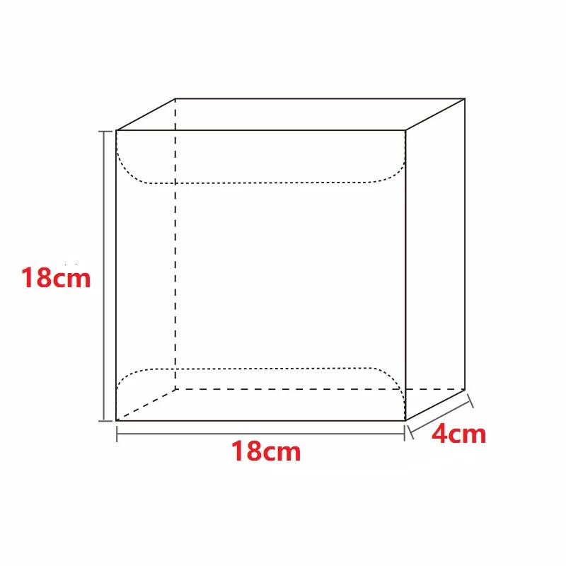 18*18*4cm Cupcake Box Clear PVC Transparent Plastic Cake Boxes Wedding Party Gift Box And Cake Packaging box storage event&party