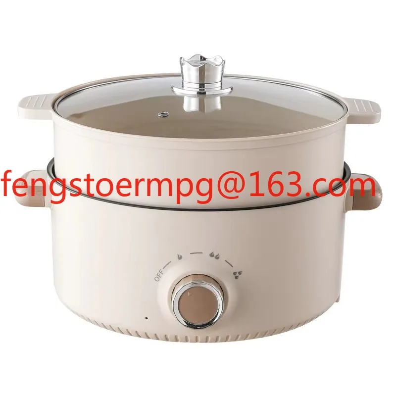 Household Big Capacity Electric Hot Pot and Multi-functional Electric Frying Pan Non Stick Inner Electric Multicooker