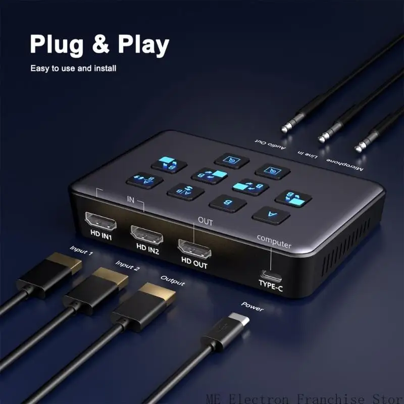 T5EA два канала USB3.0 1080P60FPS CARPTURE VIDEY CARD для потоковой передачи ПК