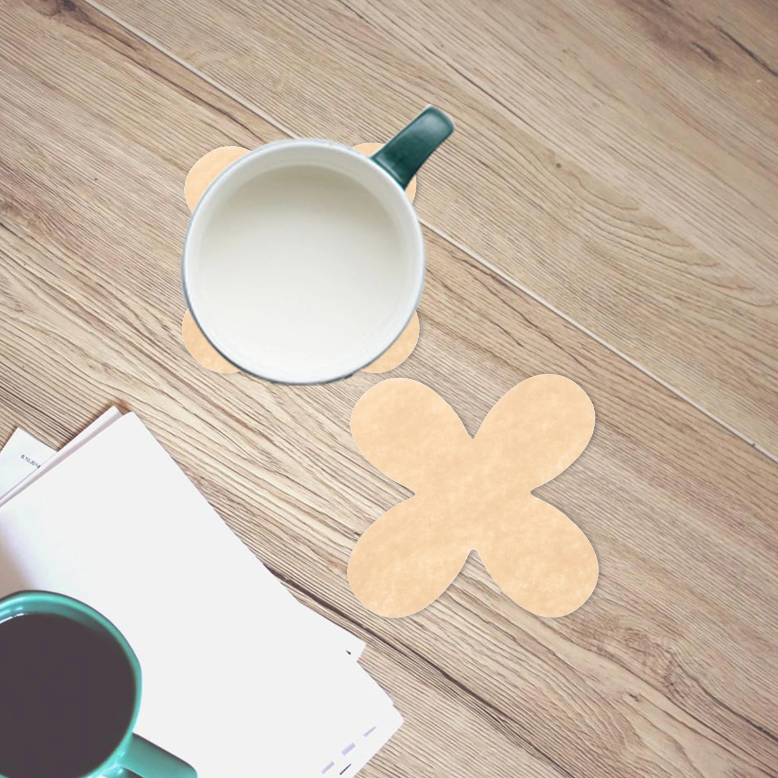 

50 Pcs Felt Cup Dividers Beige Mug Separators Non Stack Tea Ceramic Cup Protectors Household Kitchen Storage