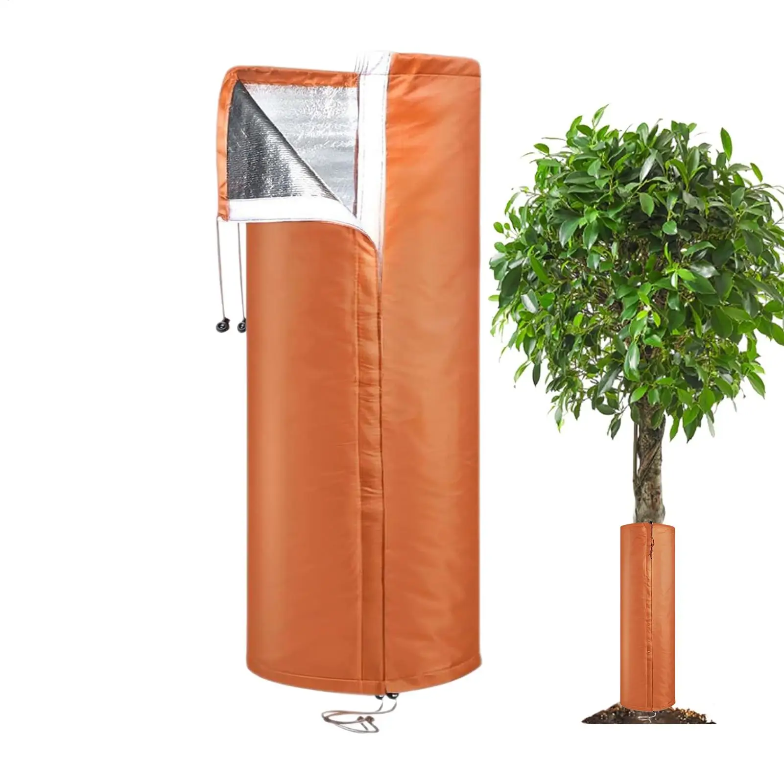 Aluminum Foil Tree Protection Cover Thermal Insulation Wrap Frost Resistant Plant Cover for Palm Trees Garden Winter Protection