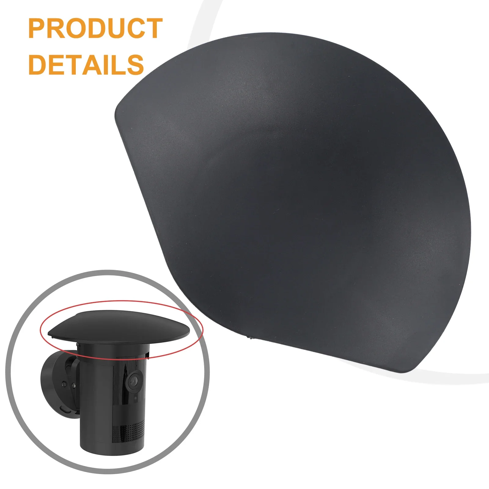 Robust Outdoor Camera Cover ABS Material Black Camera Rain Cover Heat Resistant ABS Shock Resistant Weatherproof