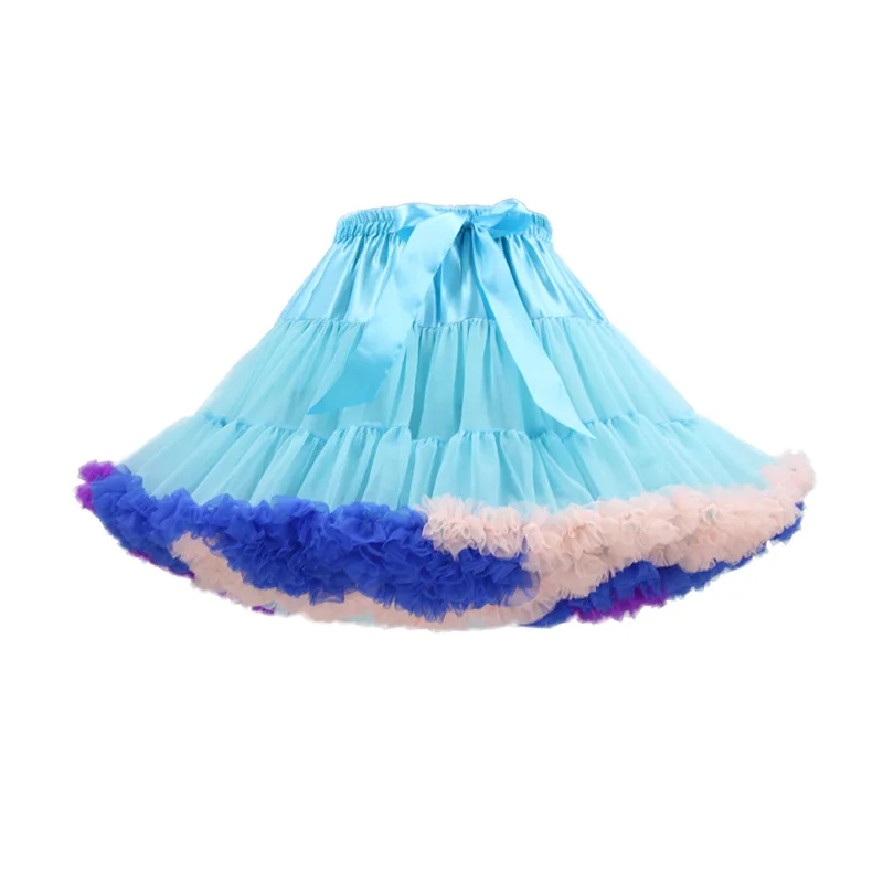 Tulle Petticoats for Women Elastic Waist Mini Tutu Girls Multilayers Slip Ballet Dance Puffy Skirts Cosplay Costume