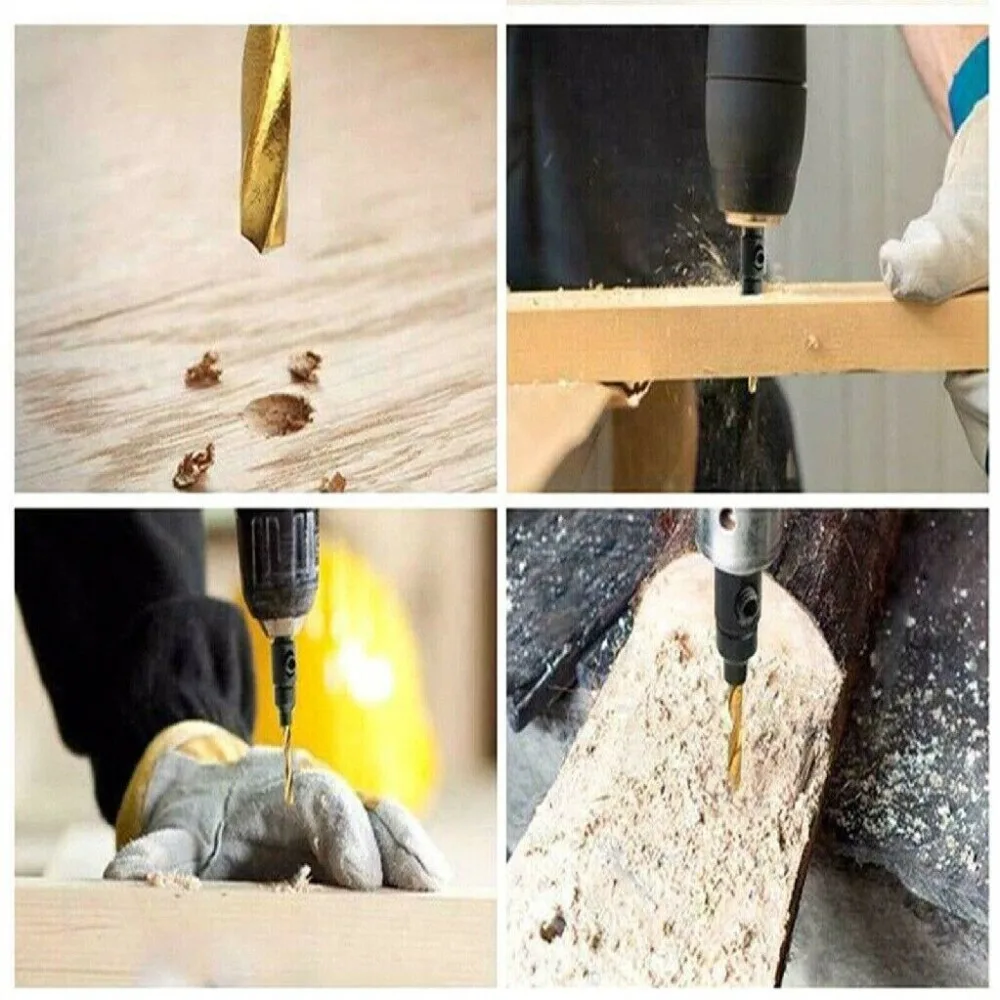 

Новый набор сверл для пилотных отверстий, универсальный практичный набор столярных сверл, ручной инструмент