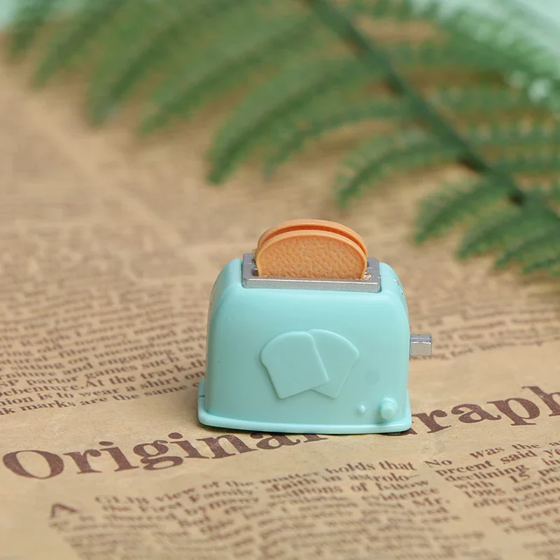 Dollhouse Simulation Mini Toaster Miniature Toy Model Kitchen Scene Decoration
