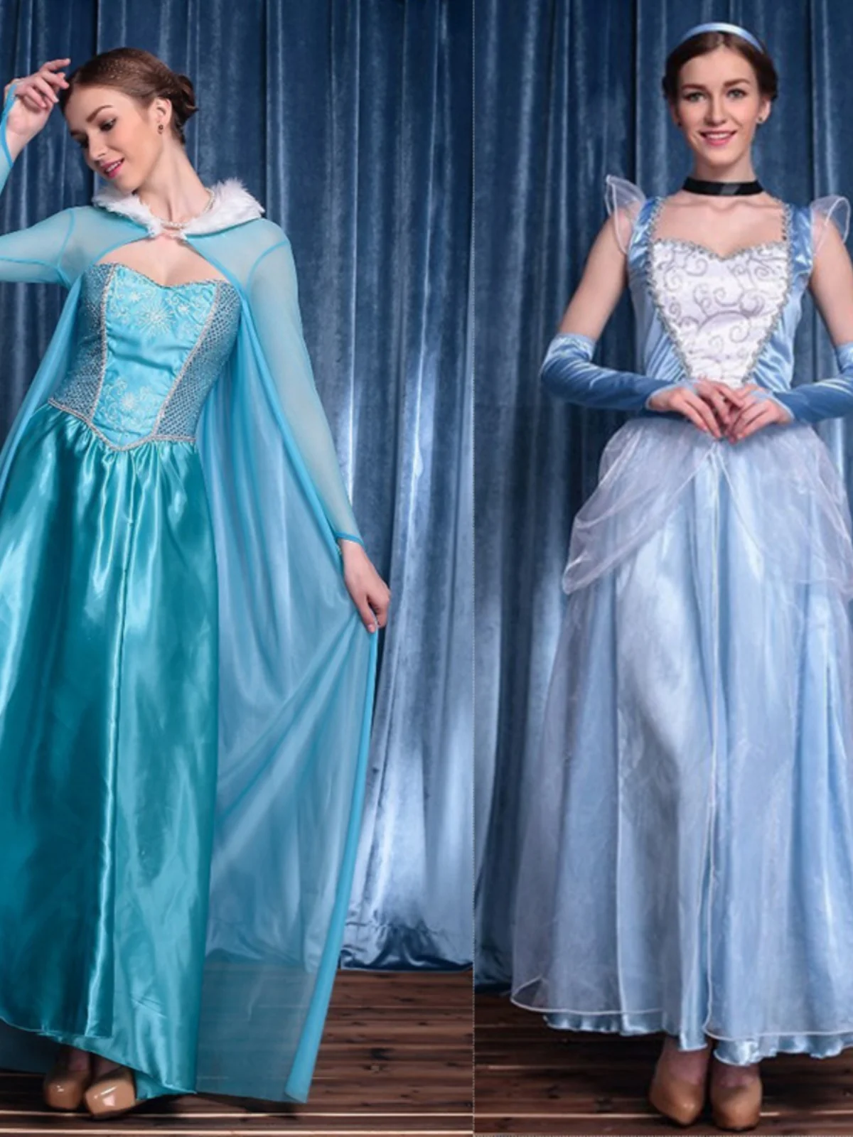 

loween Adult Princ Dr Role-plang Costume Elsa Snow White Dr Ethnic Stage Costume Women's Faion Spring ...