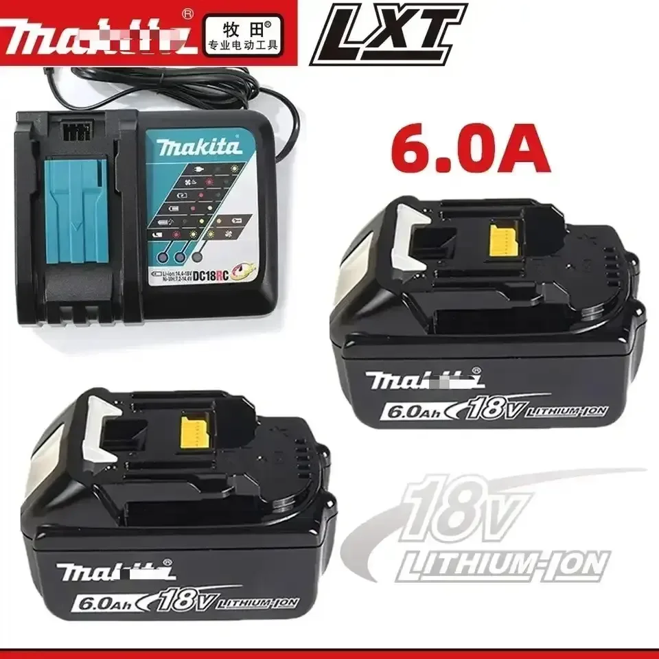 Original/Genuine Makita 6Ah/5Ah for Makita 18V Battery BL1860 BL1850B BL1850 BL1840 BL1830B Replacement Lithium Battery