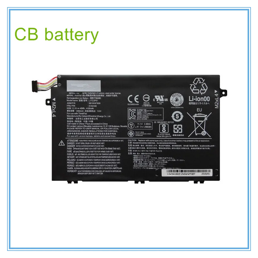 L17M3P52 Laptop Battery for E480 E485 E490 E580 E585 E590 R480 R580 L17C3P51 L17L3P51 L17M3P51 01AV445