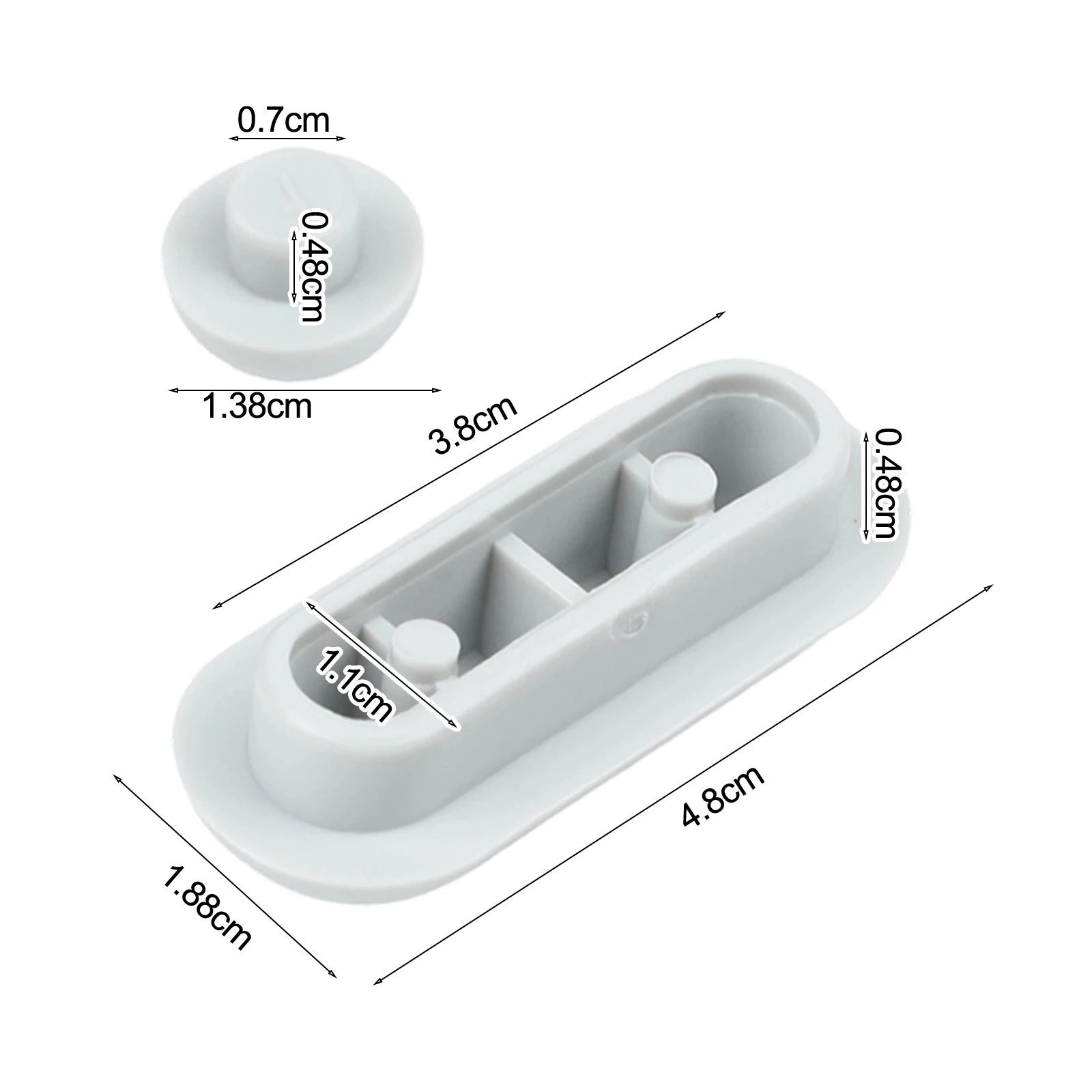 Toilet Seat Bumper Replacement Kit with 4 Seat and 2 Top Cover Units for Consistent Performance Across Multiple Installations