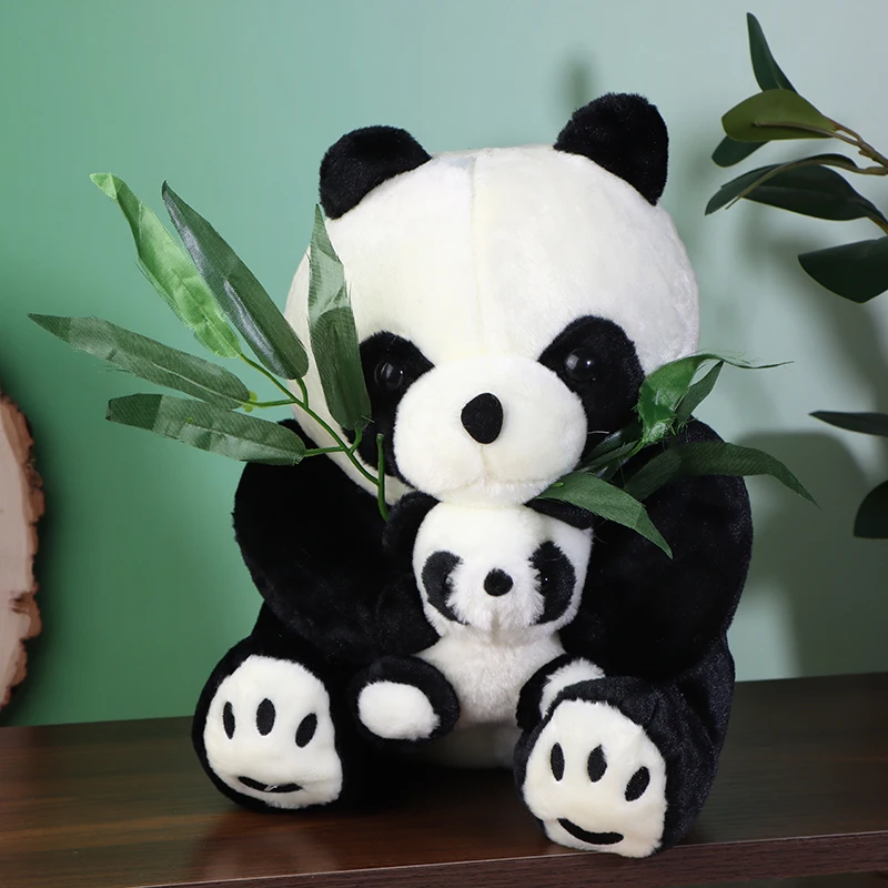 

21CM Simulated Panda Plush Toy Cute Soft Panda Doll Kawaii Plush Simulation Stuffed Animals Toy For Children Birthday Gift