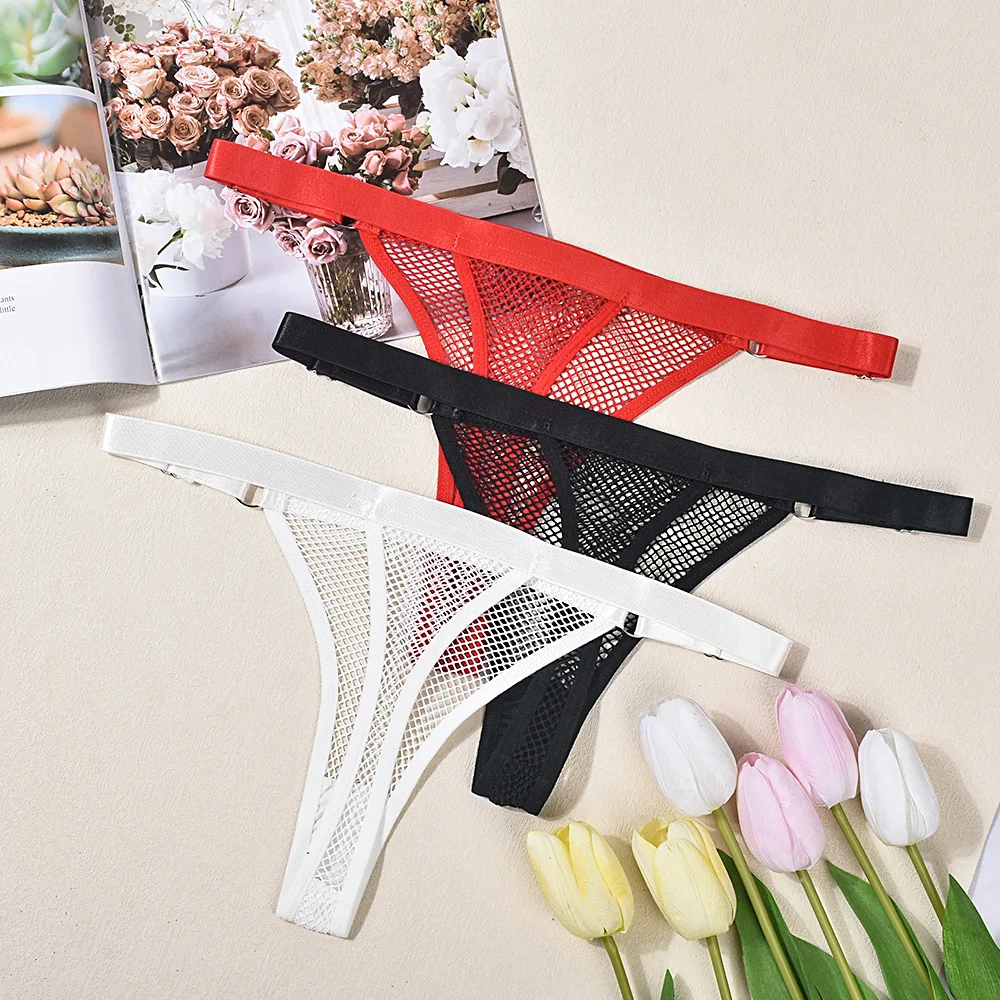 Sexy Strings Voor Vrouwen Ondergoed Verleidelijk Perspectief Mesh Slipje Ropa Interieur De Mujer