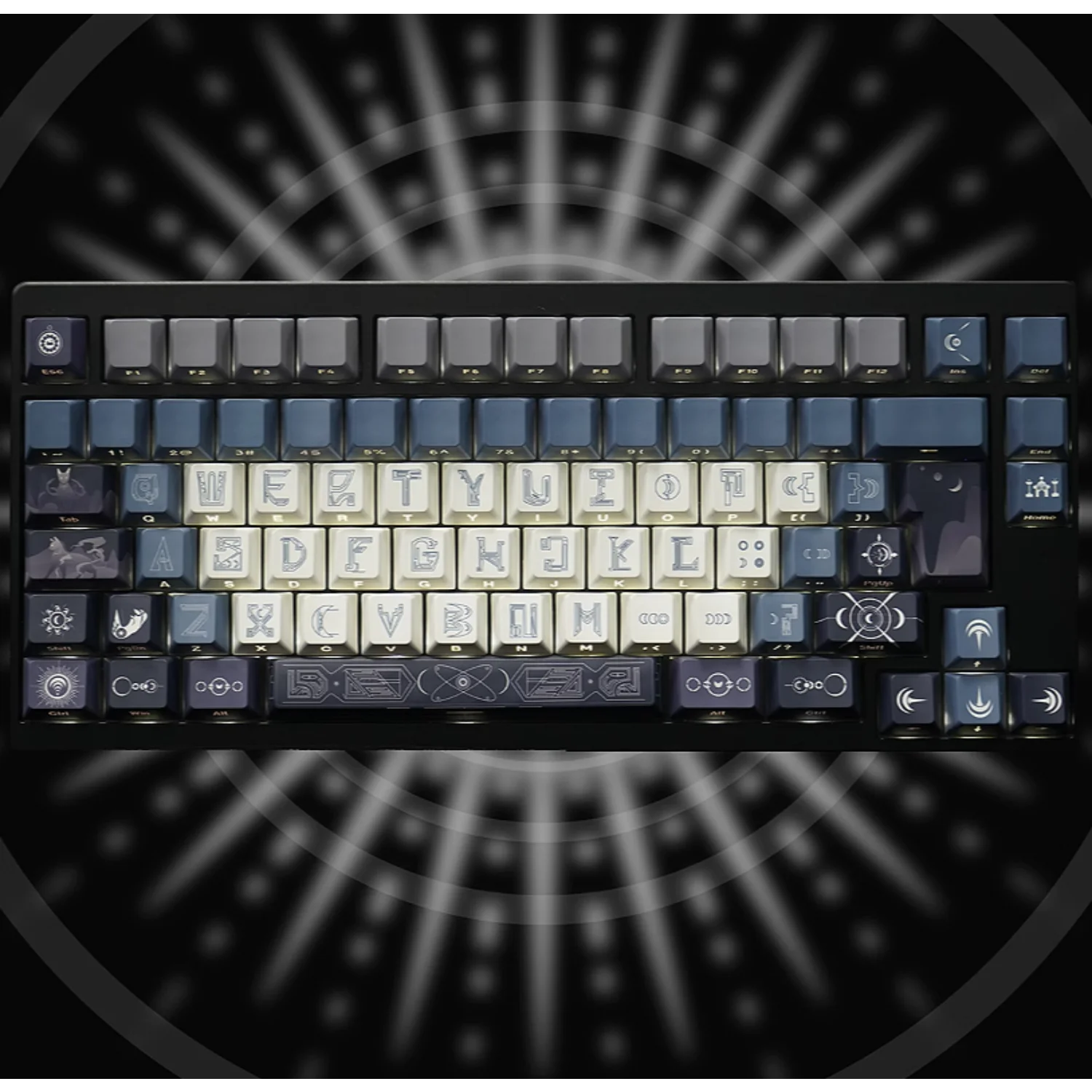 

Side Engraved Translucent Theme Keycaps, PBT 133, 64, 96, 108, Cherry MX Switch, DIY Layout, Ducky Mechanical Keyboards