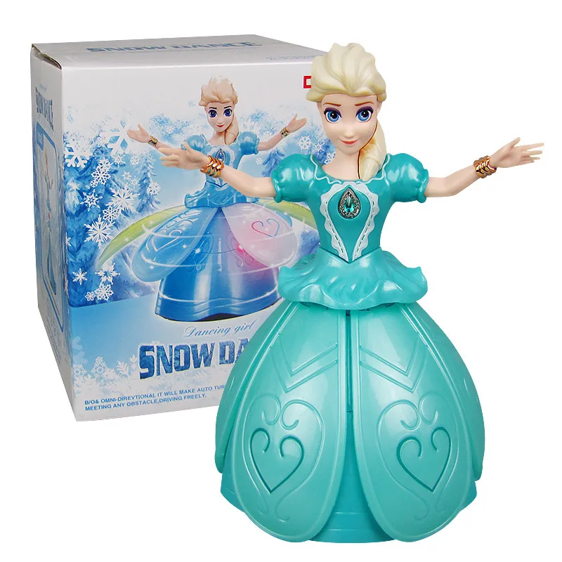 

Cartoon new style Princess Aisha dance princess electric flash music dance spinning toy princess toy gifts