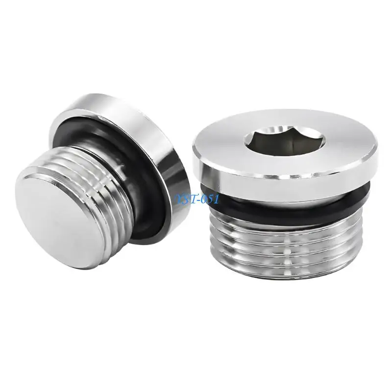 

E15A Pack Of 2 Untarnished 12.7mm Blind Outlets Spell Head Plan With Thick Washer For Impermeable Sealing