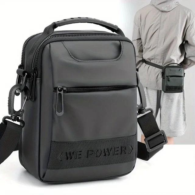 Nowa prosta męska mała torba, modna torba crossbody, pasek do noszenia, torba do zawieszenia, torebka na ramię