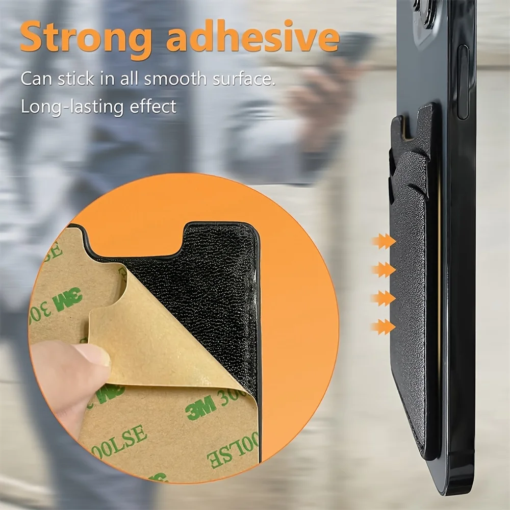 IWANTIT Sticky - Back Dual Card Holders For All Iphone Models (Set Of 2) - Not Magnetic, Ideal For Credit And Identity  Cards