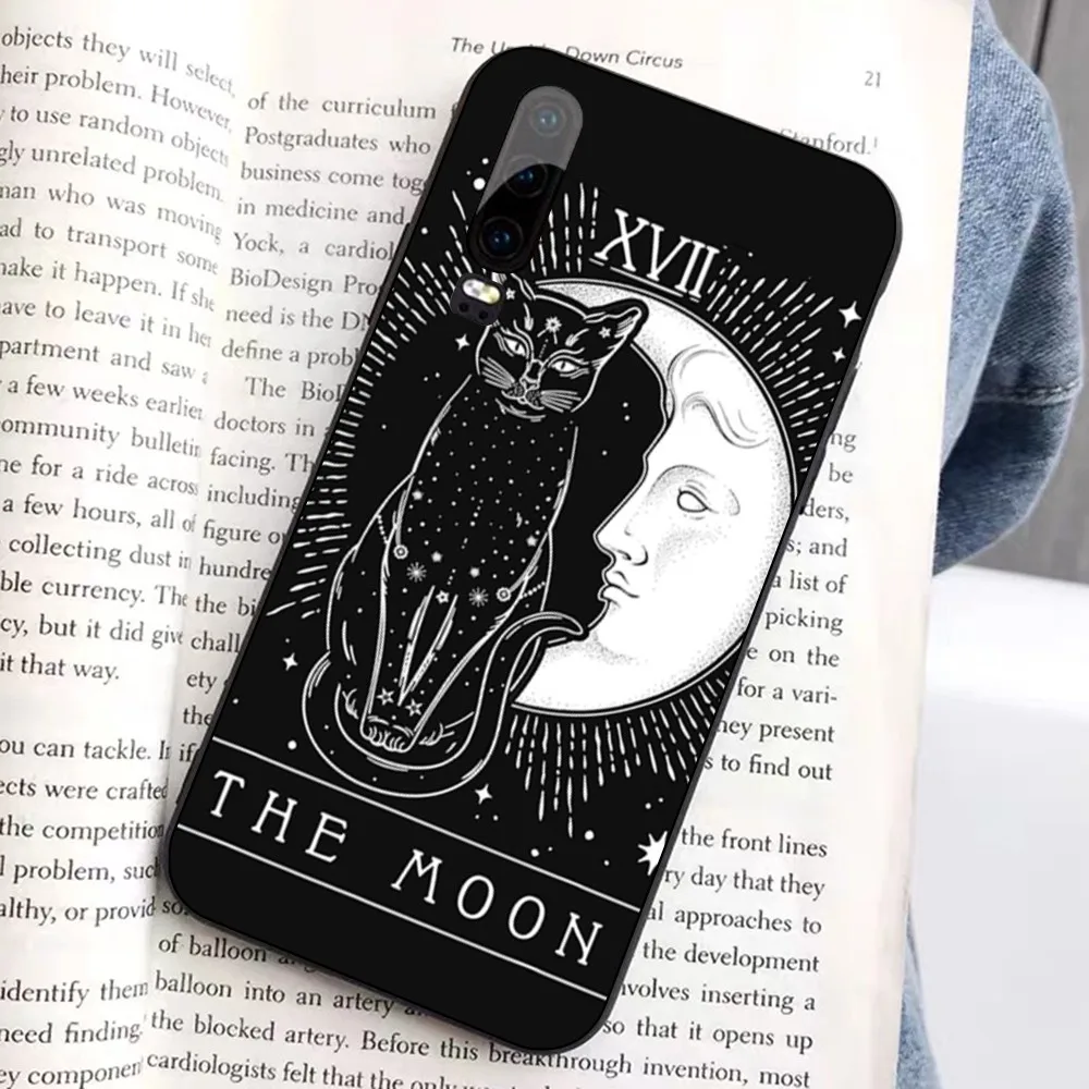 Witches moon Tarot Mystery totem Phone Case For Huawei Honor 10 lite 9 20 7A 9X 30 50 60 70 pro plus Soft Silicone Cover