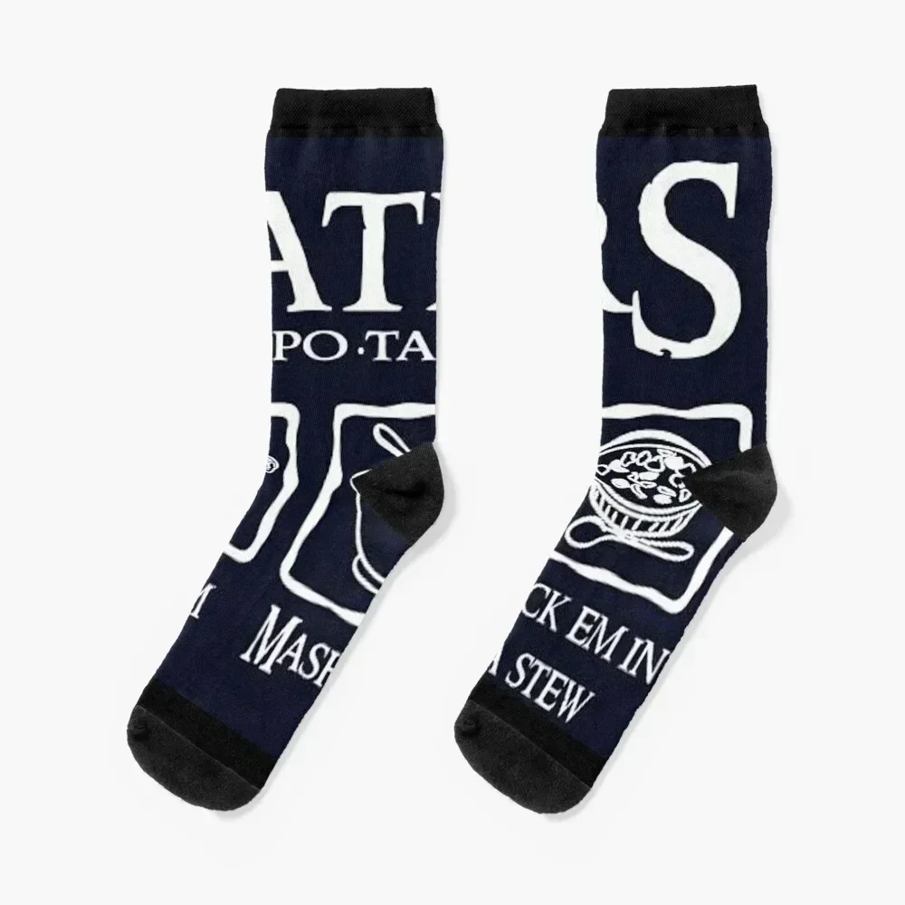 

Taters Potatoes Socks hip hop floral winter christmas gifts Socks Male Women's Hiking boots floor luxury Girl'S Socks Men's