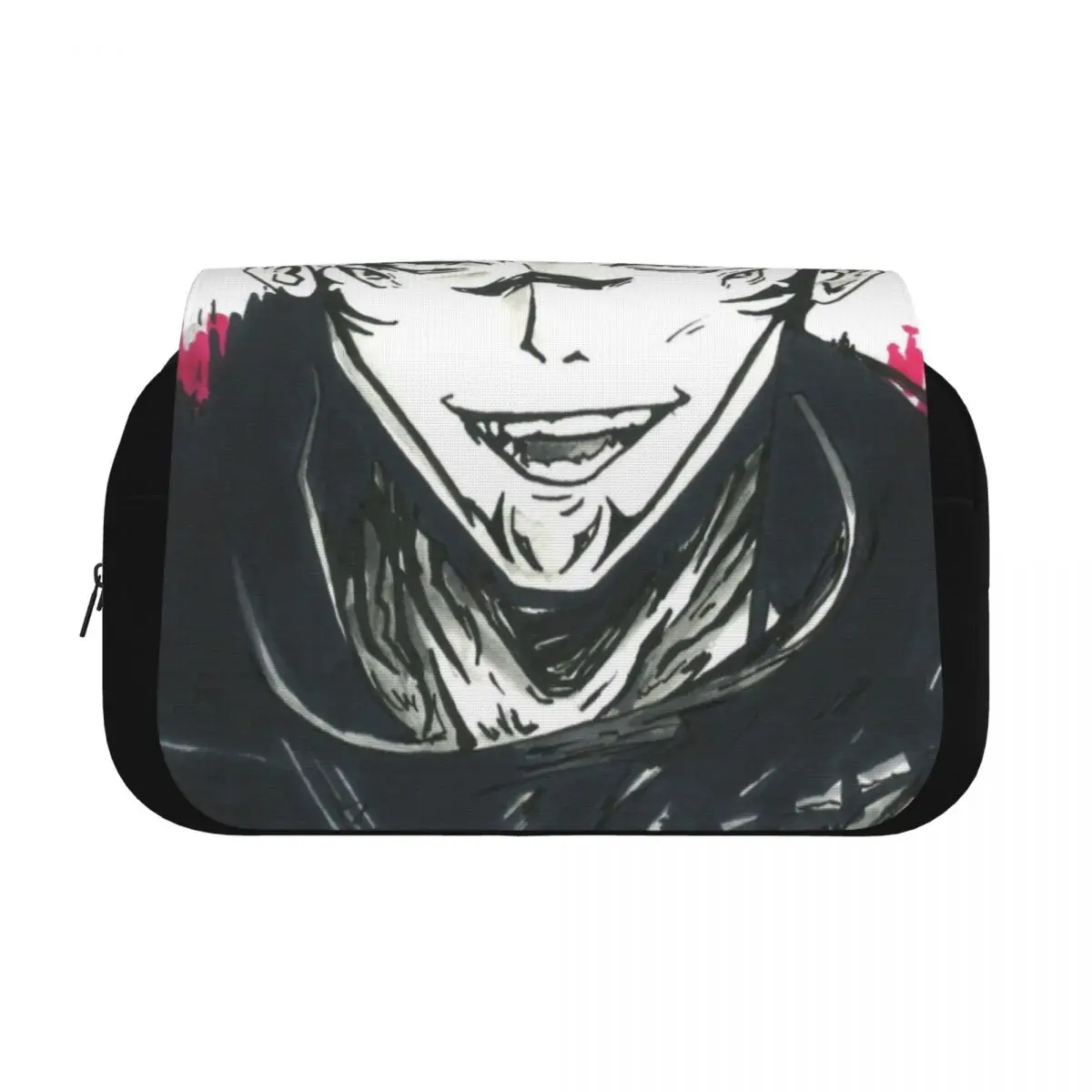 Double Clamshell Pen Case Jujutsus Kaisens Anime Pencilcases Pen for Student Bags Office Gift Stationery
