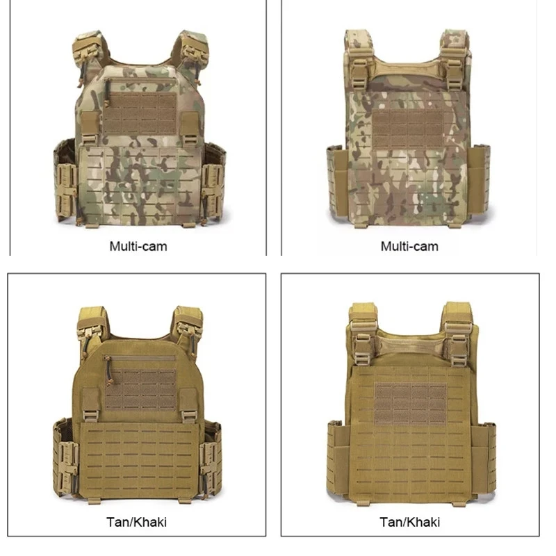 Imagem -02 - Colete de Combate Destacável Rápido Luz Laser Cut Colete Tático Engrenagem Preta para Transportar a Placa Protetora 6094 Novo
