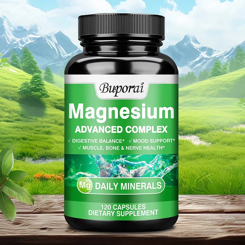 Magnesium Complex - Supports Muscle, Bone, Nerve, Sleep Health, Stress Relief, and Mood Improvement