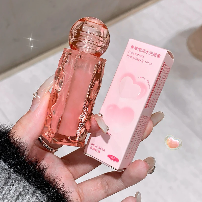 Light Nude Translucent Lip Glaze Moisturizing Moisturizing toot Lips Clear and lasting lipstick
