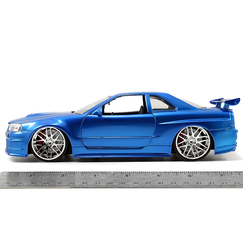 جادا 1:24 أفق GTR R34 سبيكة سيارة Diecasts ولعبة المركبات نموذج سيارة مصغرة مقياس نموذج سيارة للأطفال