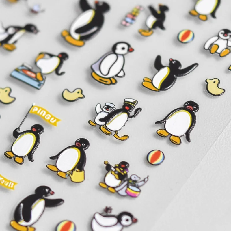 Relief nail Stickers Popular Cute Sticker Factory Wholesale Japanese Penguin 3284