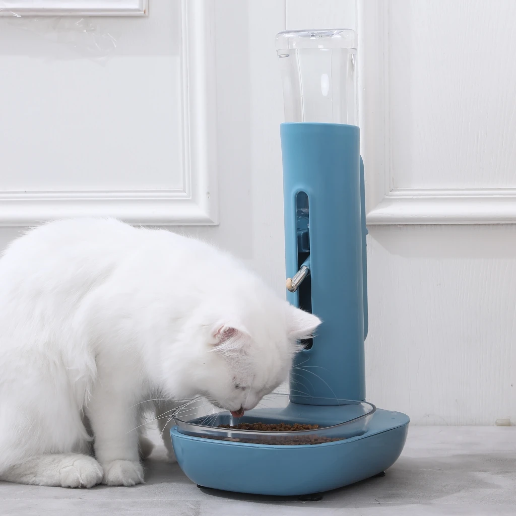 HOOPET Pet Dog Water Dispenser Not Wet Mouth Automatic Water Dispenser Cat Water Dispenser Mobile Vertical Kettle Pet Supplies