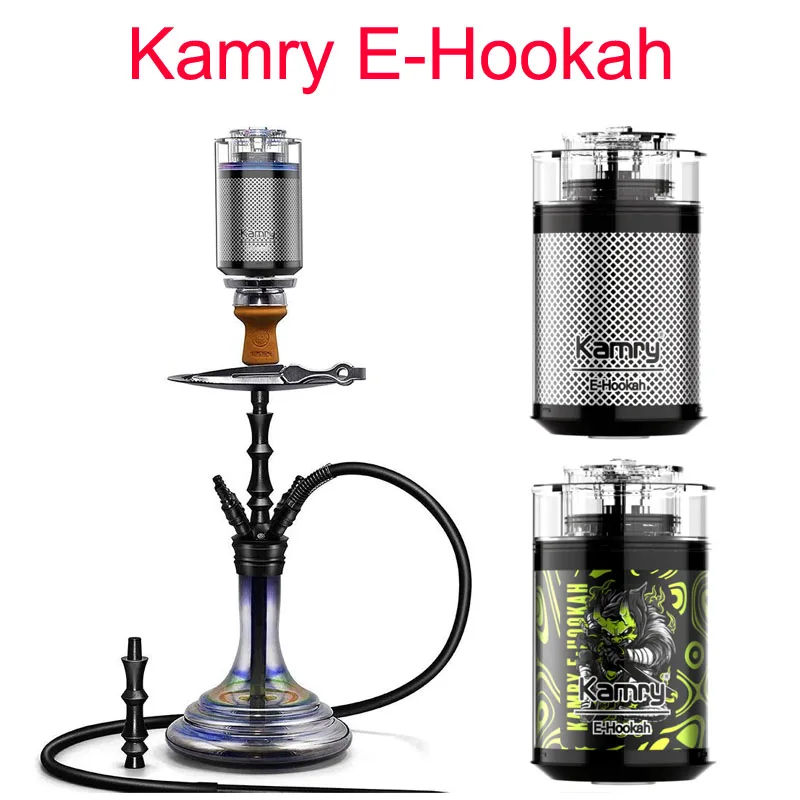 Kamry Electronic Hookah Heat Head 6000mah Battery Type-C Rechargeable Shisha Bowl Set 80W Output Electronic Shisha Accessory