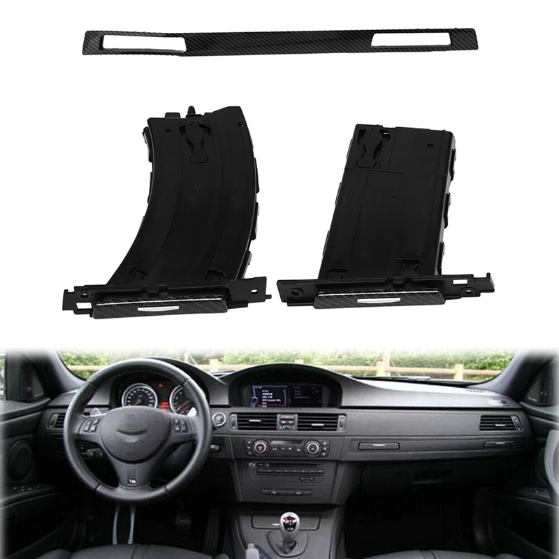 

Car Left & Right Cup Holder Set With Trim Panel For-BMW E90 E91 E92 E93 2005-2012 51459173469 51459173463