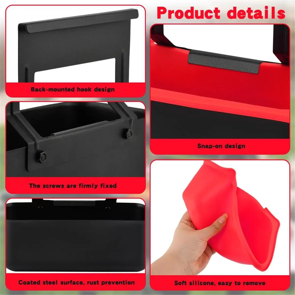 Grease Trap for Black Stone Griddle, Includes Silicone Liner Drip Pan for Models 17, 22, 28, 30, 36 Inches