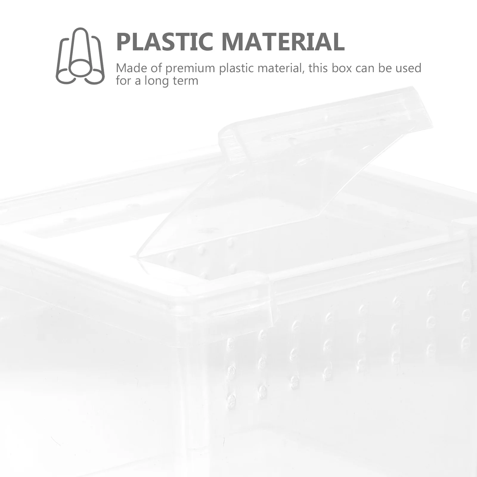 

Transparent Insect Breeding Box Medium Plastic Reptile Feeding Container for Snakes Geckos Crabs Frogs Lizards Portable