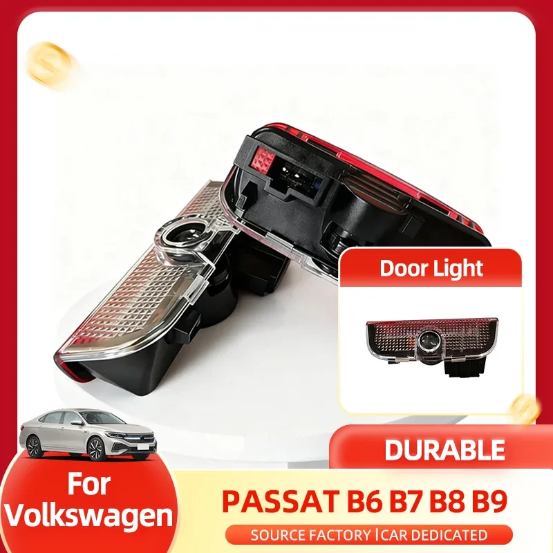 

2026 Горячие для VOLKSWAGEN VW, вытяжки для ламп, 2 шт., предупреждающие аксессуары для дверей автомобиля, приветственный свет для VW Tiguan T-ROC EOS Passat B6 B7 B8 B9