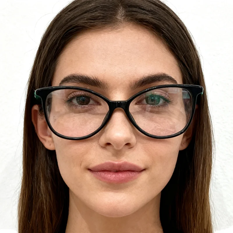 

Fashion Des Syrupy Women Cateye Glasses Frame 54-16-145 Lightweight Italy Plank Fullrim Optical Myopia Eyewear for Prescription