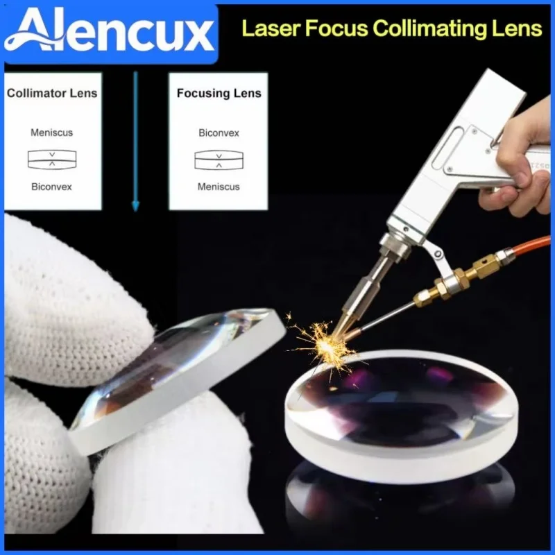 10 PCS JGS1 D20 F50 F60 F150 F200 F800 Focusing Lens T3.0&T3.5&T4.5&T5.0 for SUP WSX Qilin Laser Welding Focus&collimating Lens