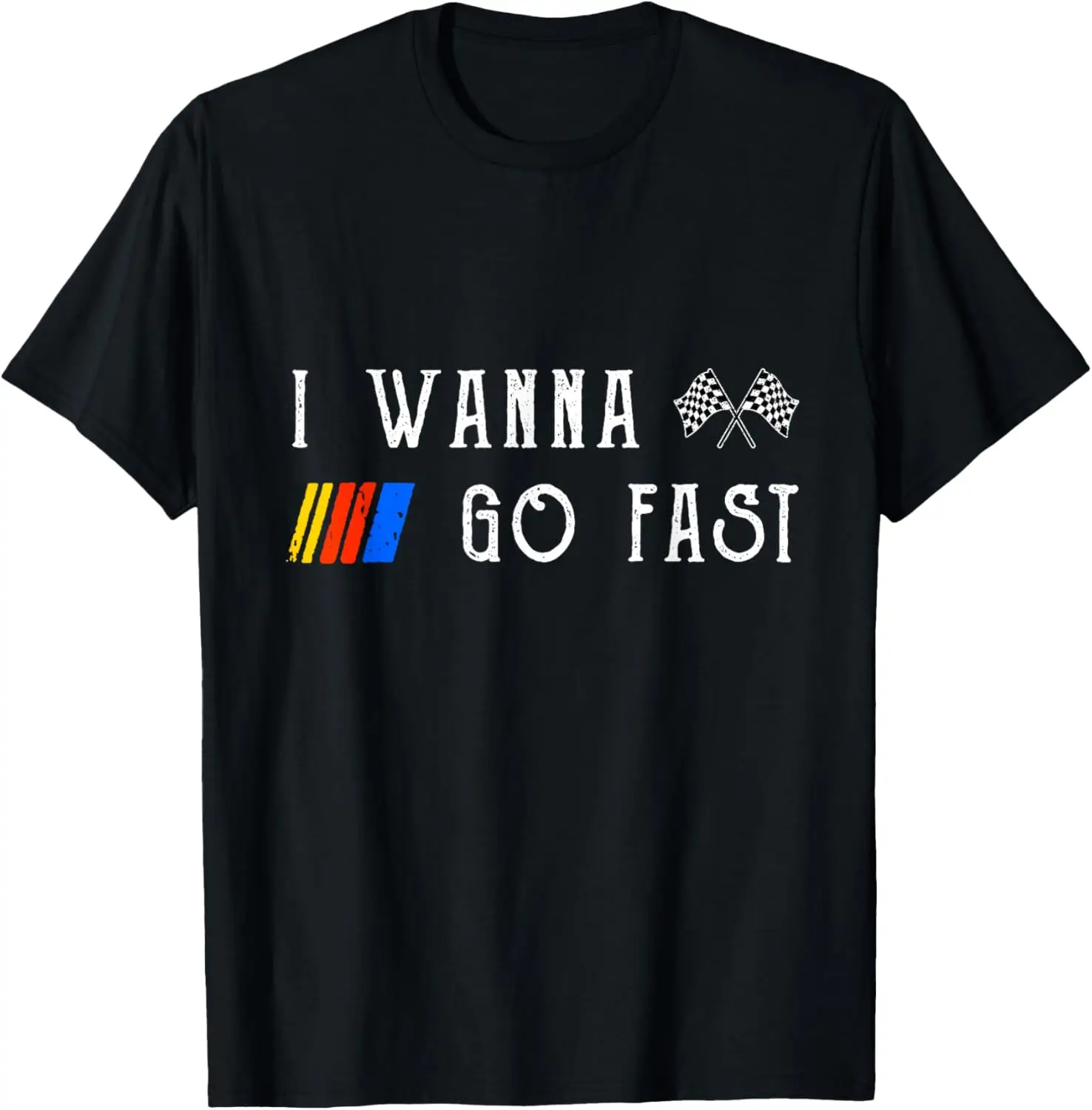 Camiseta vintage con citas divertidas de Motor Racer Lover I Wanna Go Fast